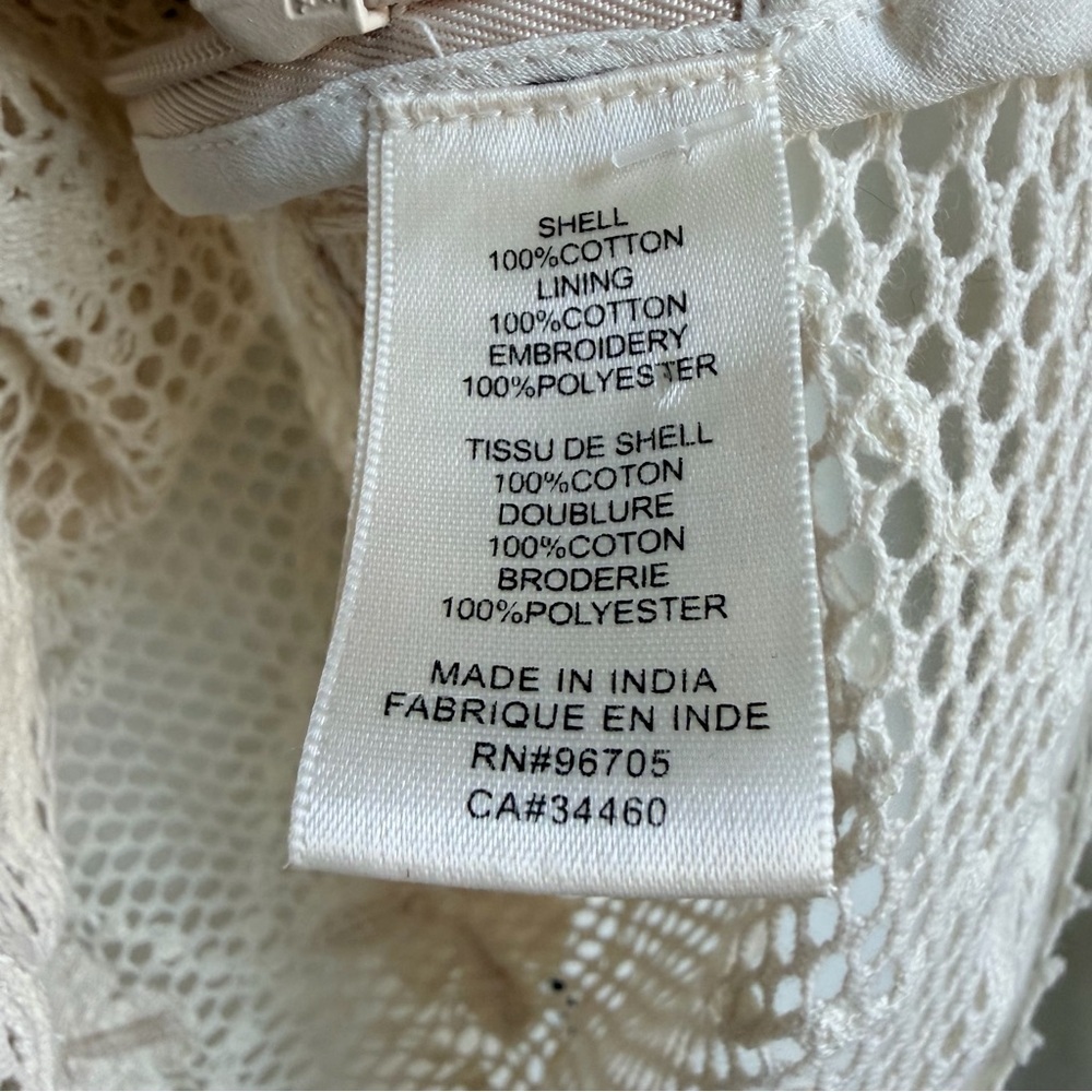 Rebecca Taylor Ivory Lace Blouse | 10 - Picture 8 of 9